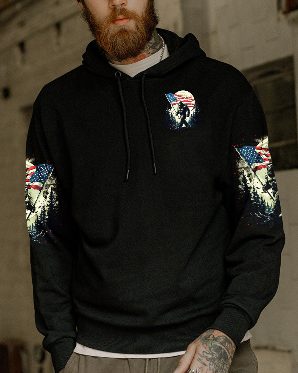 NOT ALL WHO WANDER ARE LOST BIGFOOT ALL OVER PRINT - TLTR0705253