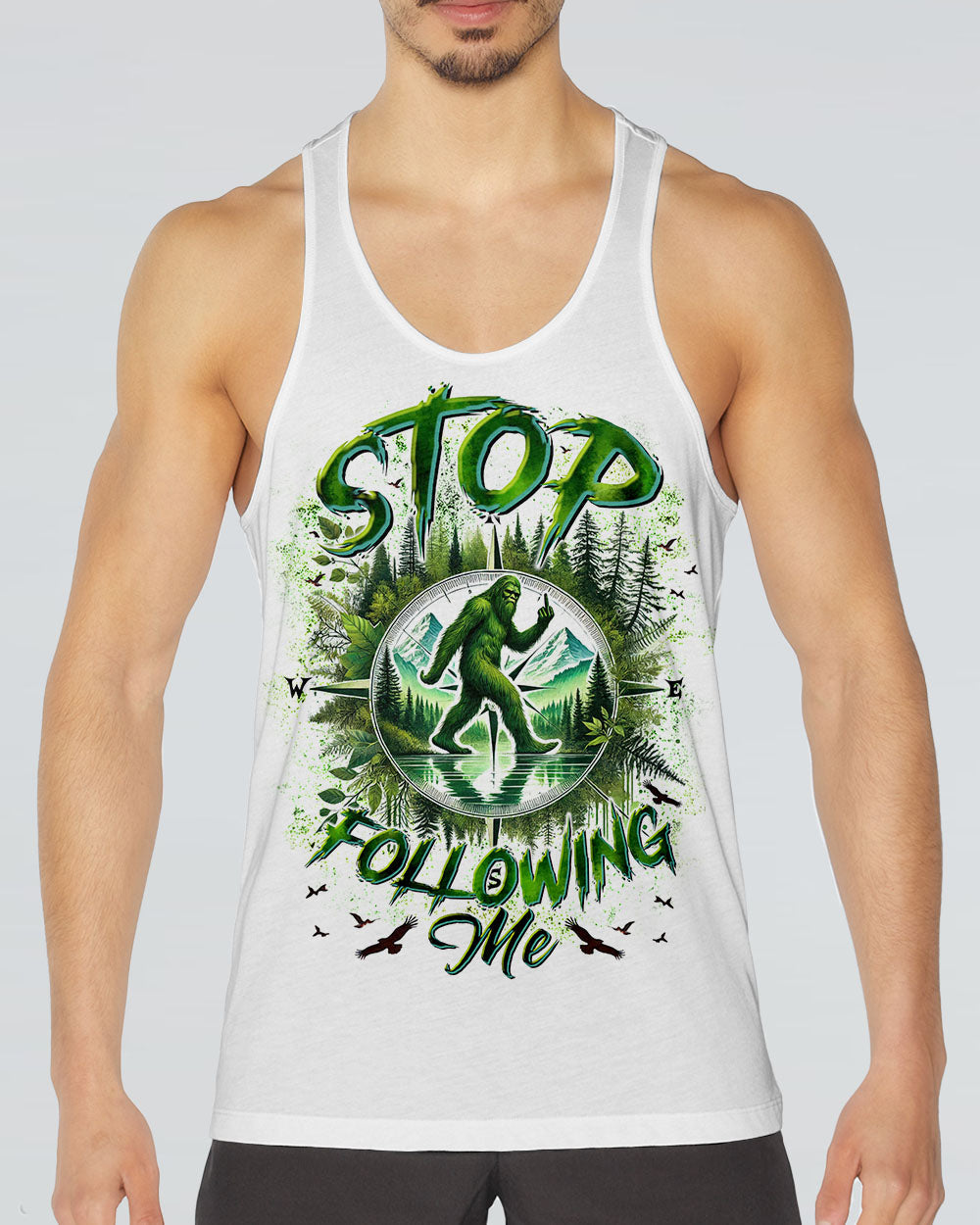 STOP FOLLOWING ME BIGFOOT ALL OVER PRINT - TLTR0802252