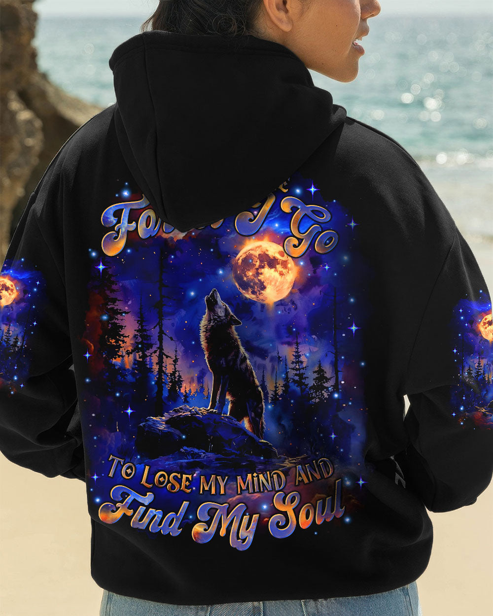 AND INTO THE FOREST I GO WOLF ALL OVER PRINT - TLTR0907252
