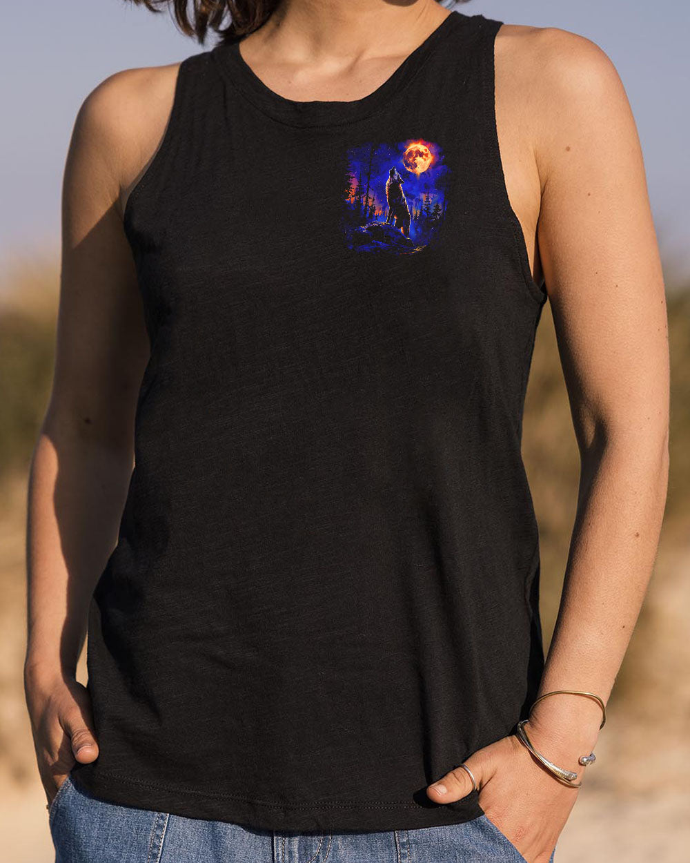 AND INTO THE FOREST I GO WOLF ALL OVER PRINT - TLTR0907252