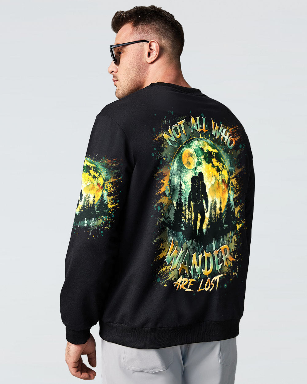 NOT ALL WHO WANDER ARE LOST  BIGFOOT ALL OVER PRINT - TLTR1002252