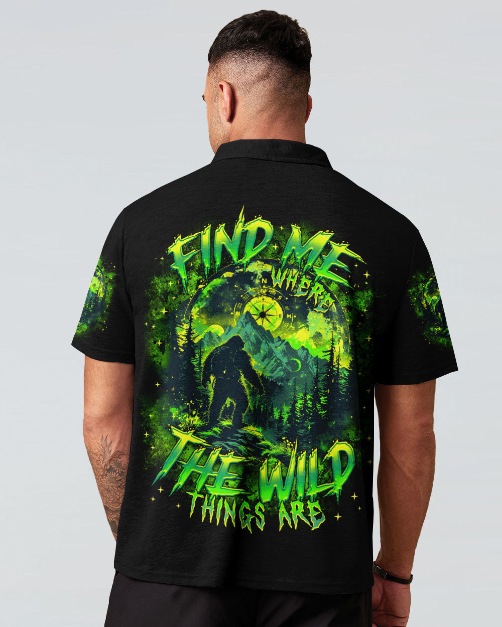 FIND ME WHERE THE WILD THINGS ARE BIGFOOT ALL OVER PRINT  - TLTR1103251