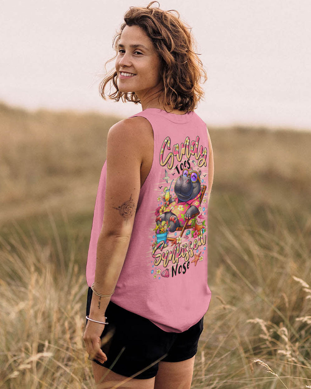 SANDY TOES SUNKISSED NOSE HIPPO ALL OVER PRINT - TLTR1207251