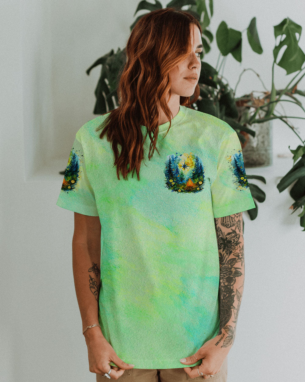 THE CLOSER I GET TO NATURE COMPASS ALL OVER PRINT - TLTR1208244