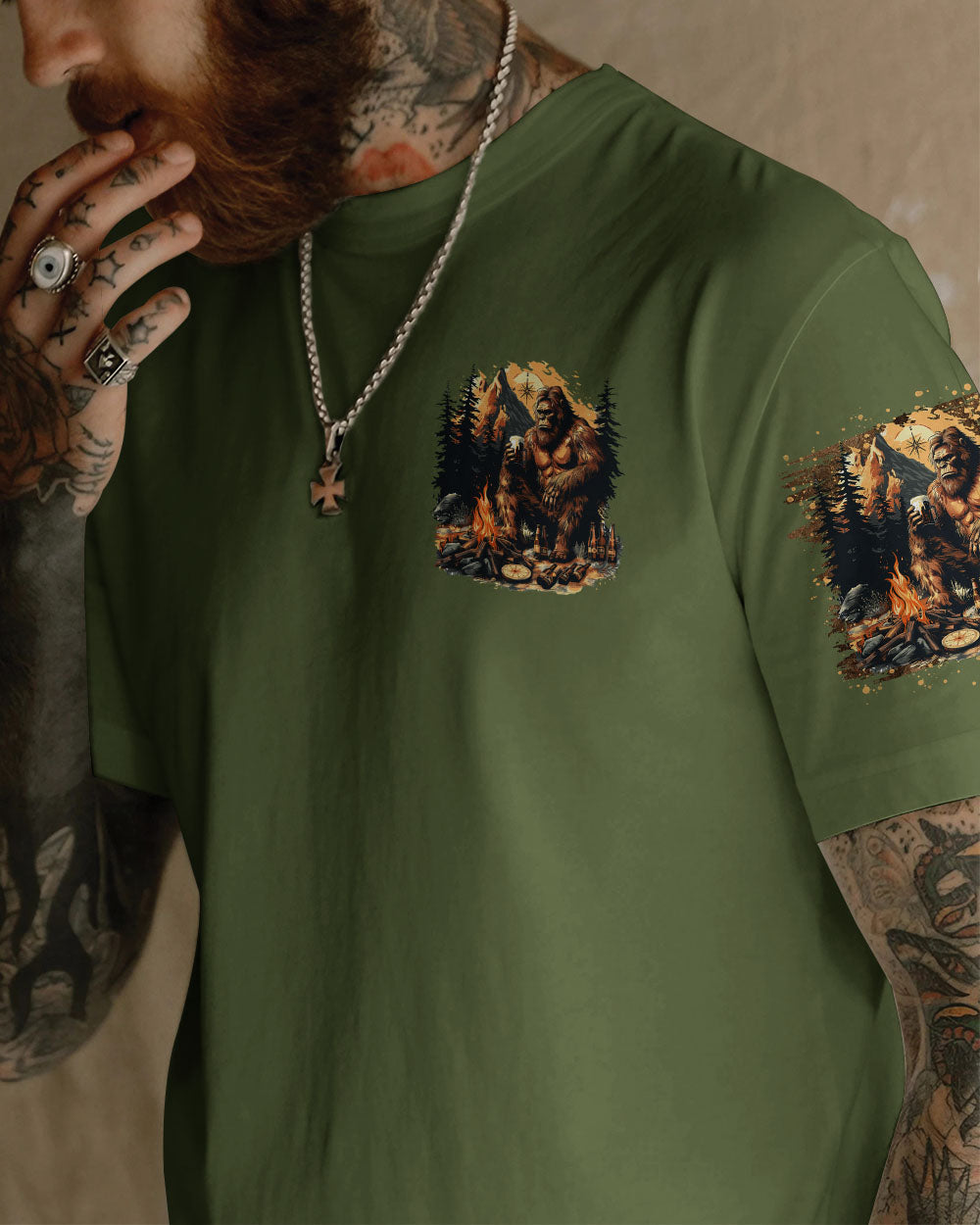 THE CLOSER I GET TO NATURE BIGFOOT ALL OVER PRINT - TLTR1210244
