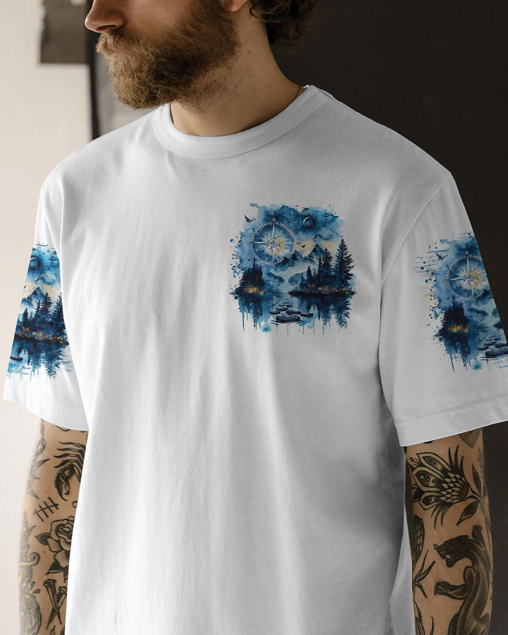 BORN TO EXPLORE DESTINED TO BE WILD ALL OVER PRINT - TLTR1410244