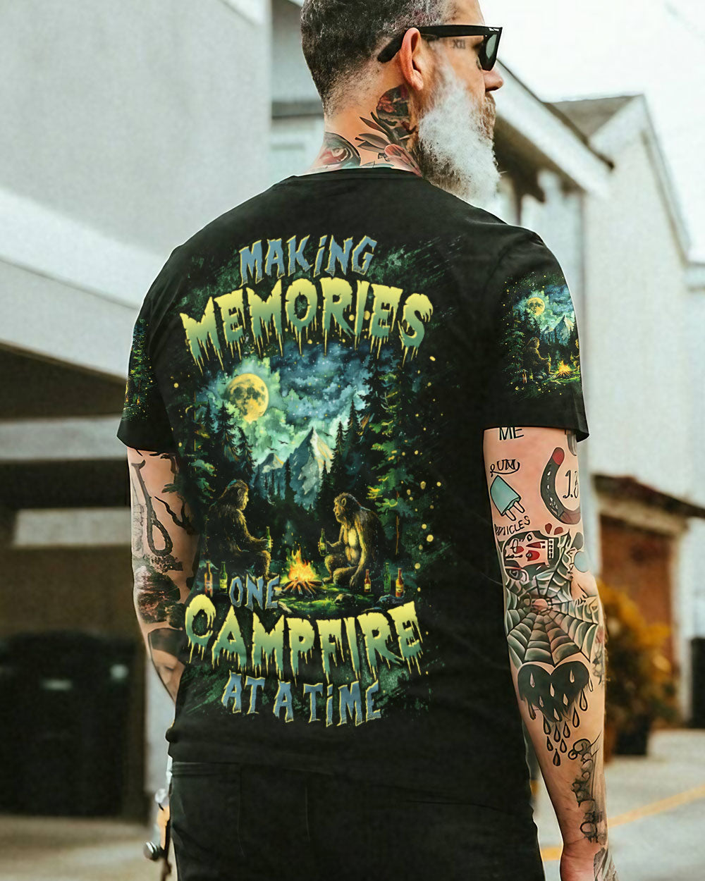 MAKING MEMORIES ONE CAMPFIRE AT A TIME BIGFOOT  ALL OVER PRINT - TLTR1612243