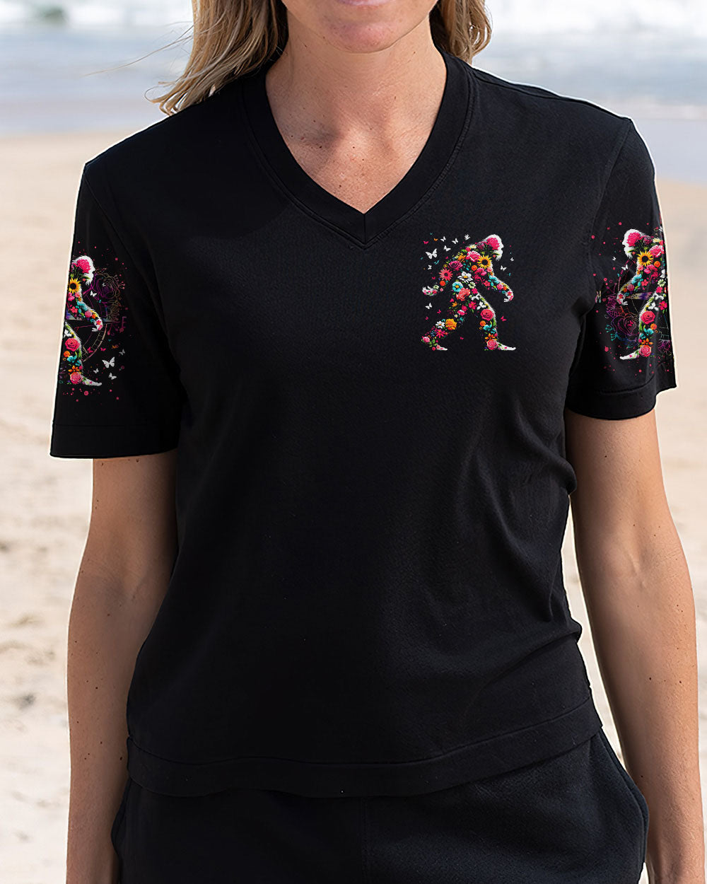 WANDER WOMAN FLORAL BIGFOOT ALL OVER PRINT  - TLTR1703254