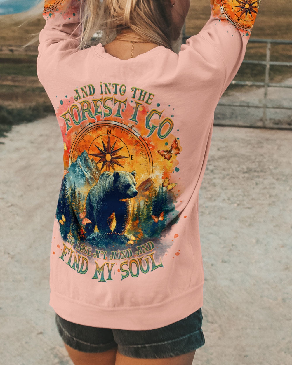 AND INTO THE FOREST I GO BEAR ALL OVER PRINT  - TLTR1803251