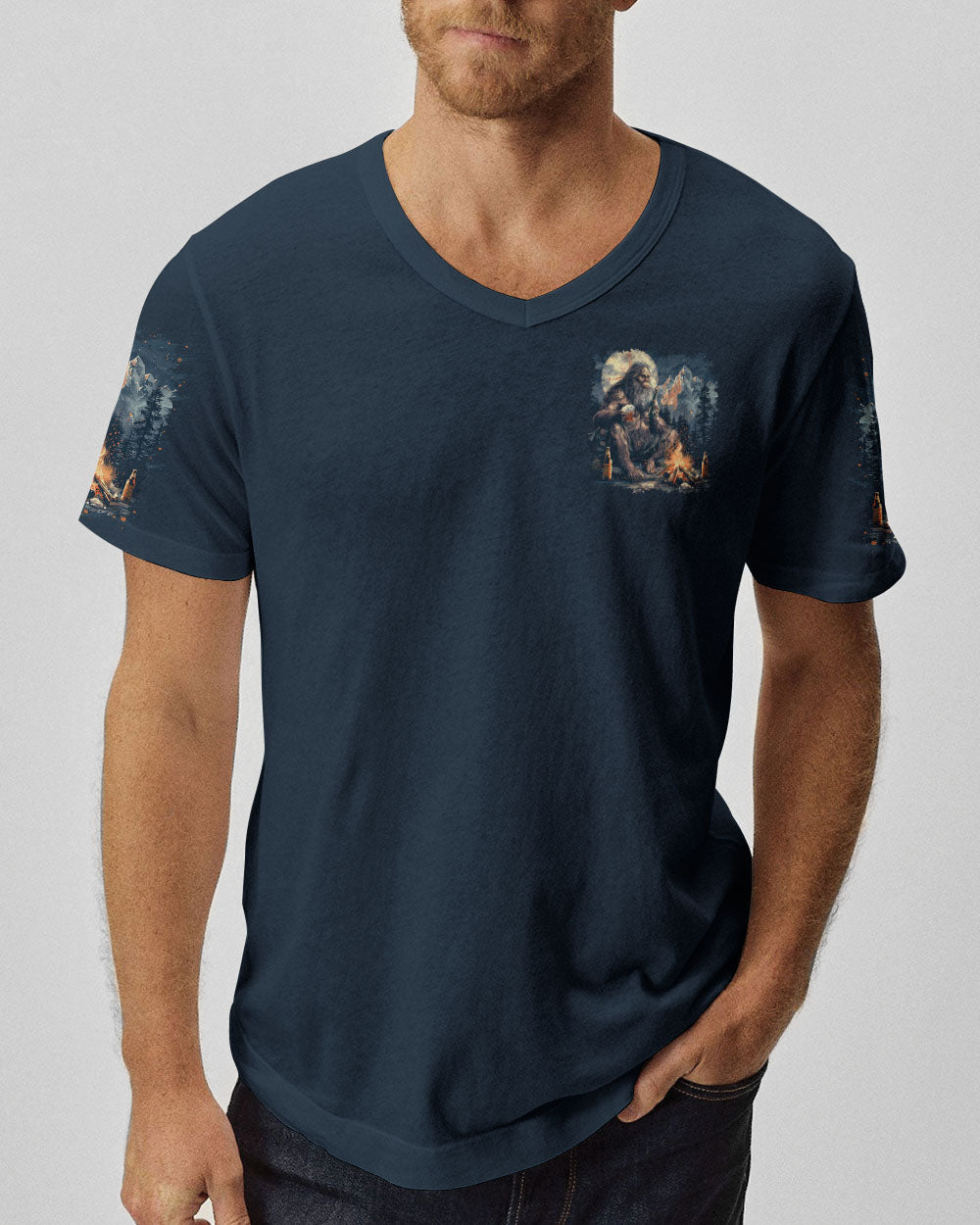 NOT ALL WHO WANDER ARE LOST BIGFOOT COMPASS ALL OVER PRINT - TLTR1812241