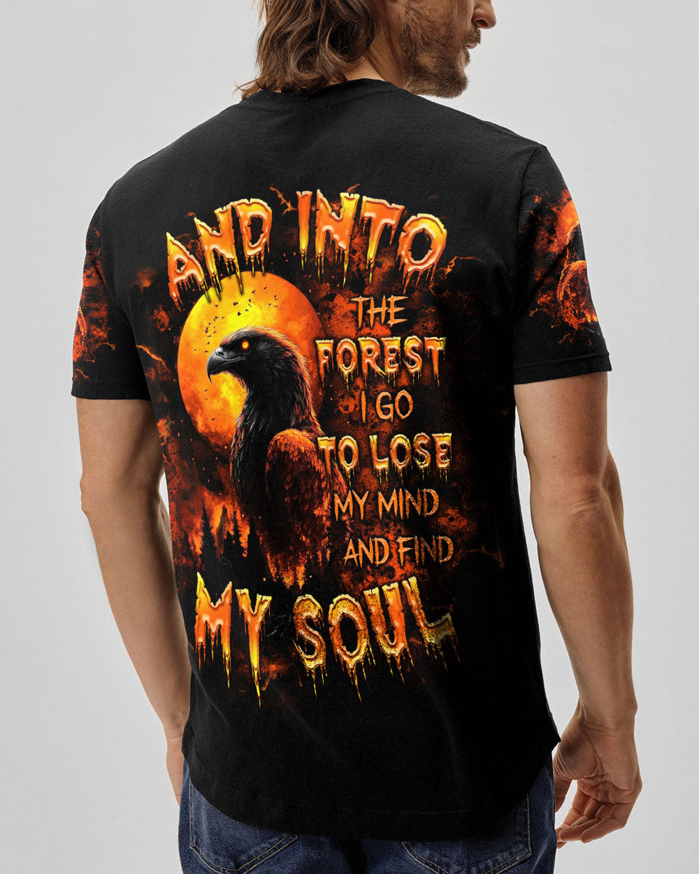 AND INTO THE FOREST I GO EAGLE ALL OVER PRINT  - TLTR1903252