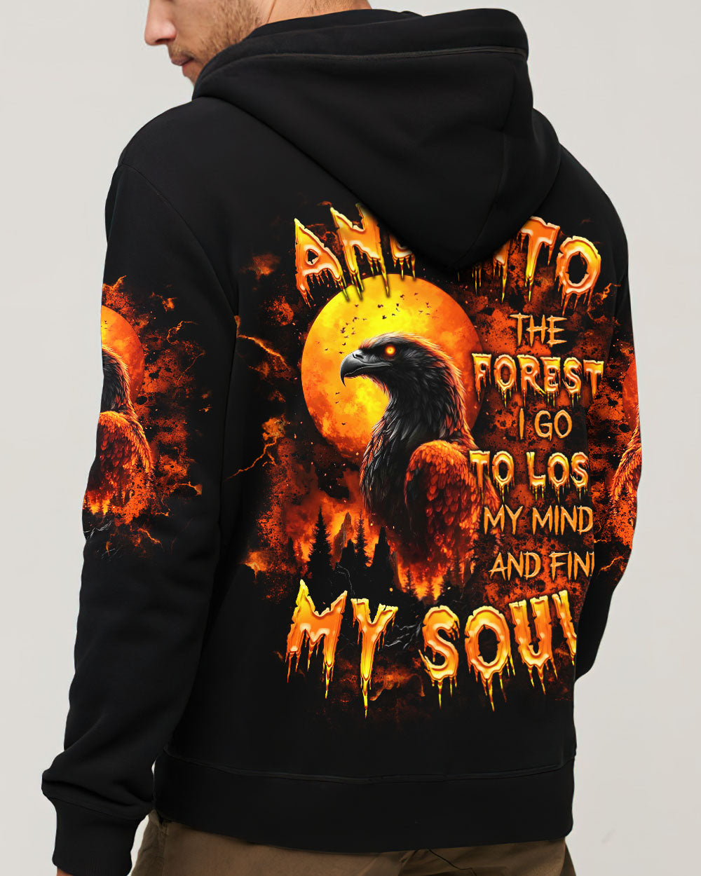 AND INTO THE FOREST I GO EAGLE ALL OVER PRINT  - TLTR1903252