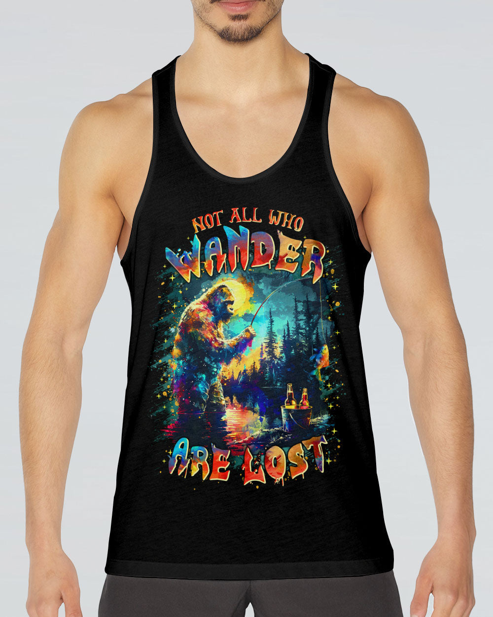 NOT ALL WHO WANDER ARE LOST BIGFOOT ALL OVER PRINT - TLTR2002252