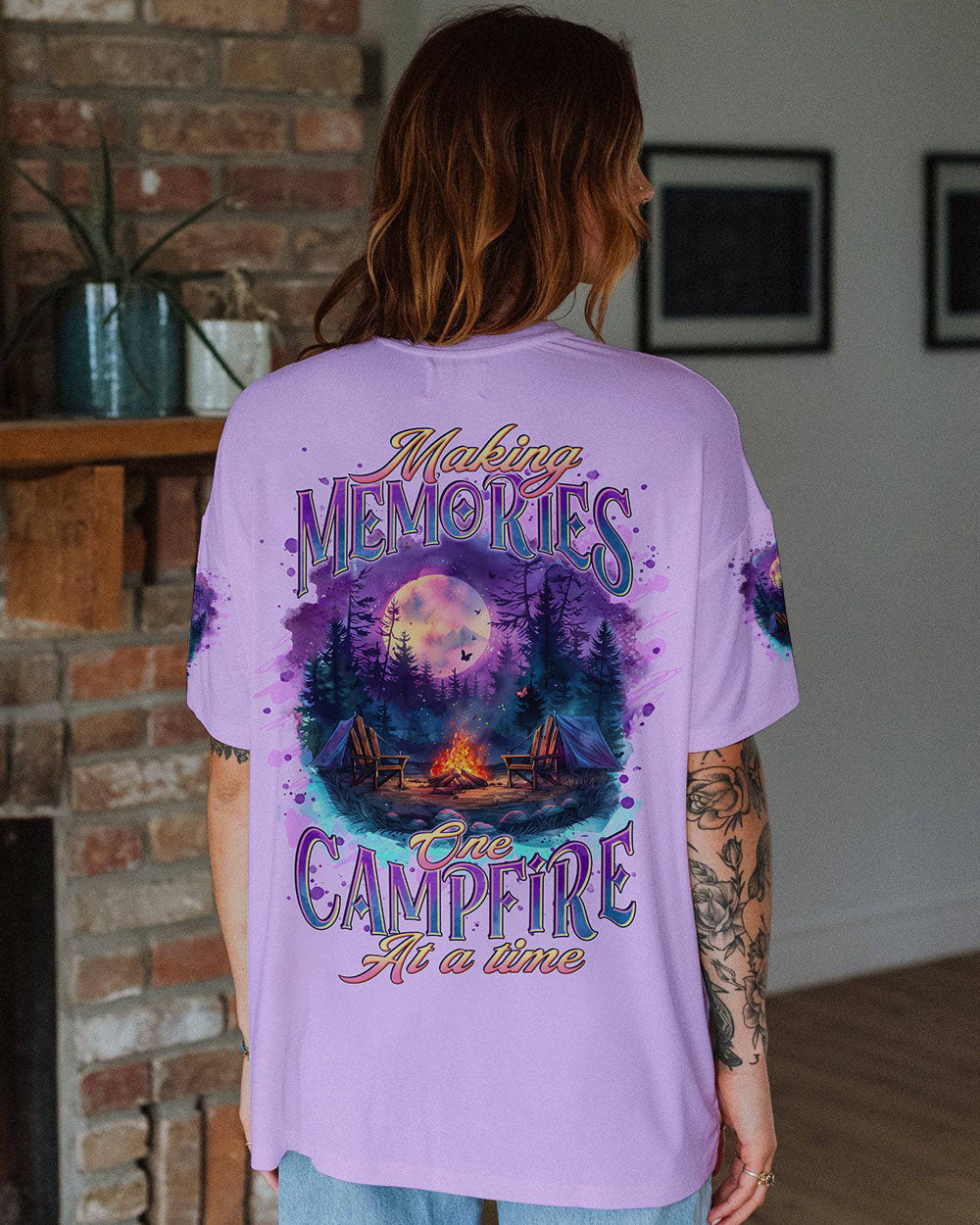 MAKING MEMORIES ONE CAMPFIRE AT A TIME ALL OVER PRINT - TLTR2109242