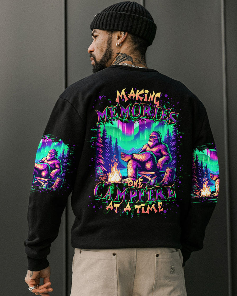 MAKING MEMORIES ONE CAMPFIRE AT A TIME BIGFOOT  ALL OVER PRINT - TLTR2111244