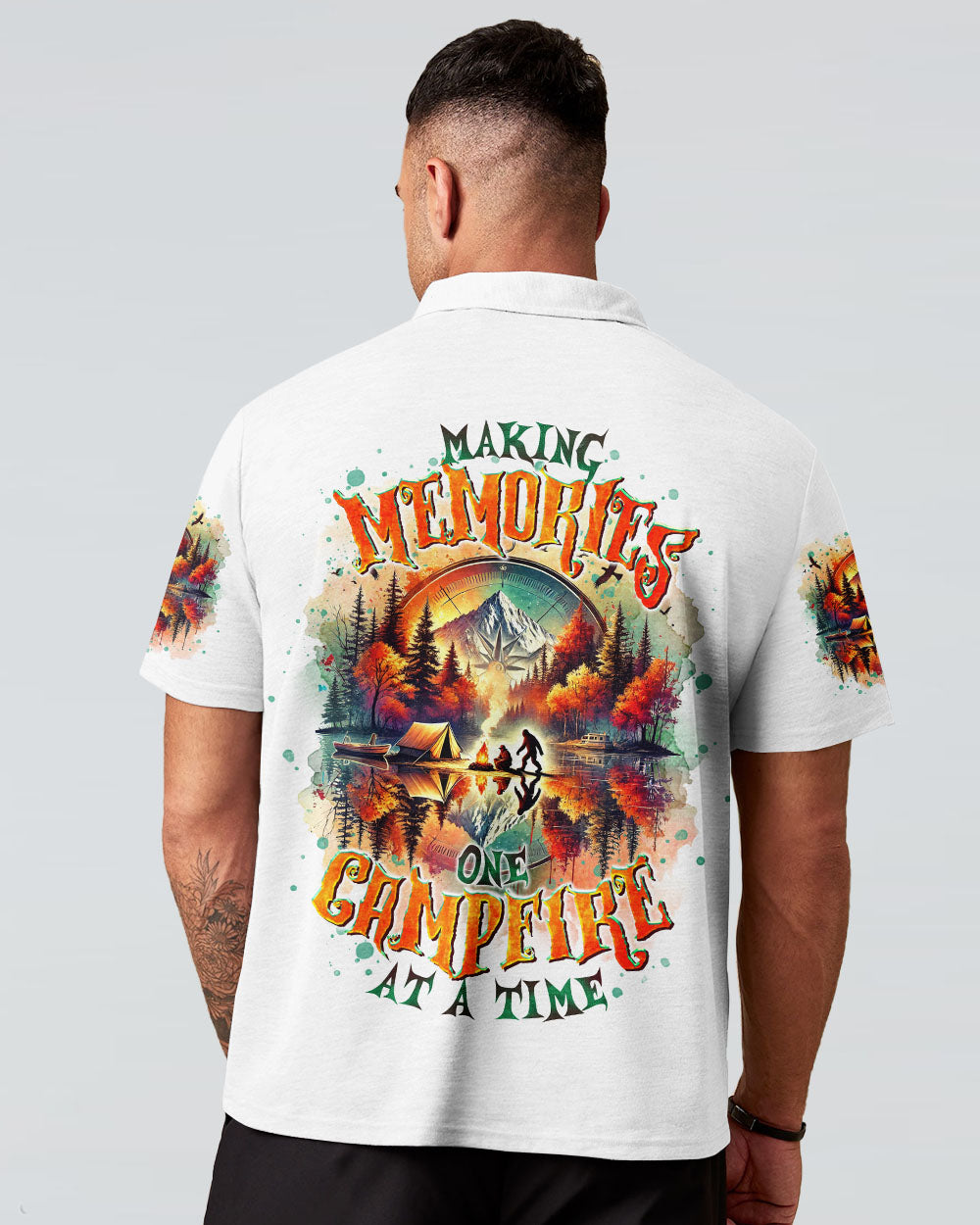 MAKING MEMORIES ONE CAMPFIRE AT A TIME BIGFOOT ALL OVER PRINT  - TLTR2201254