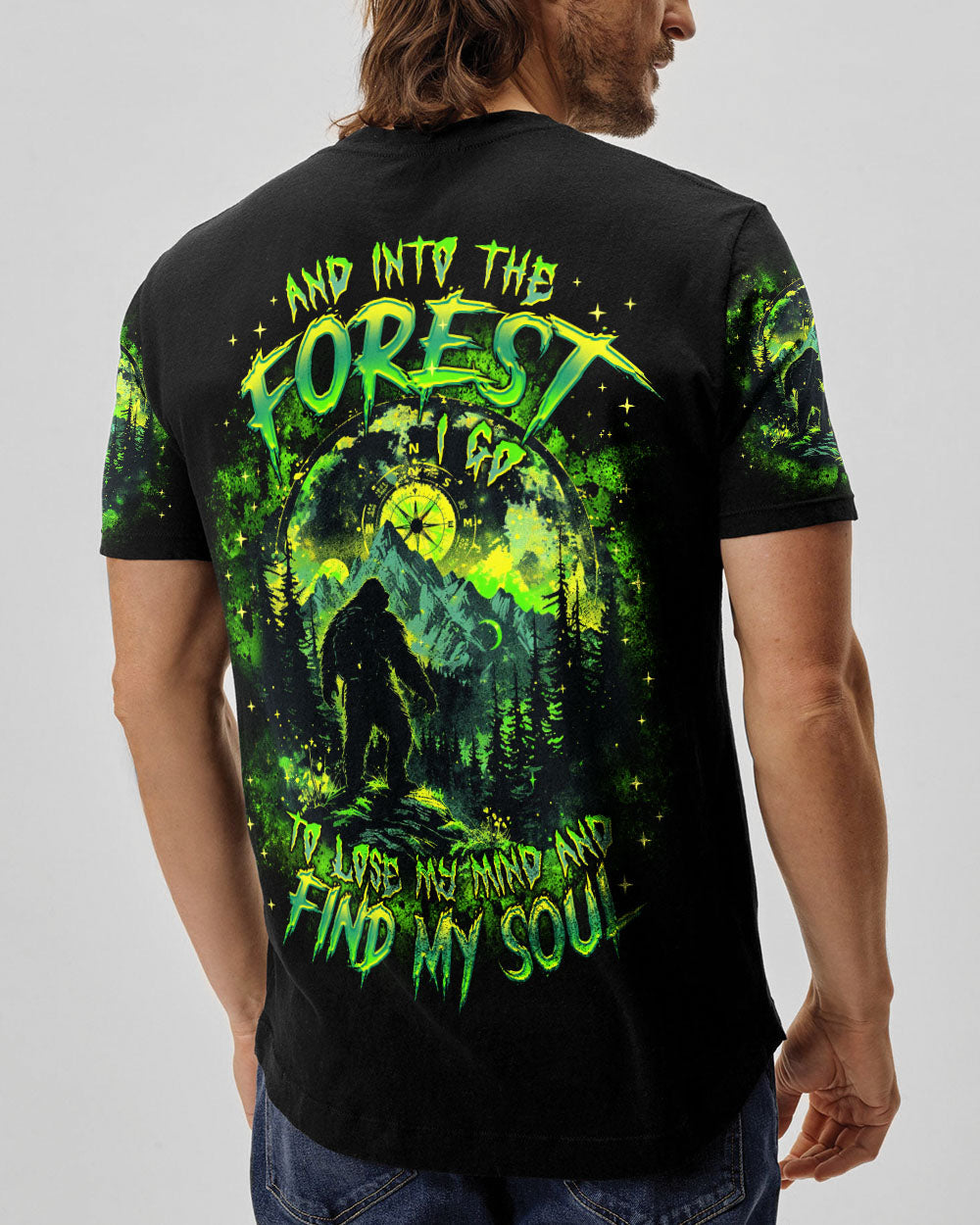 AND INTO THE FOREST I GO BIGFOOT ALL OVER PRINT  - TLTR2203252