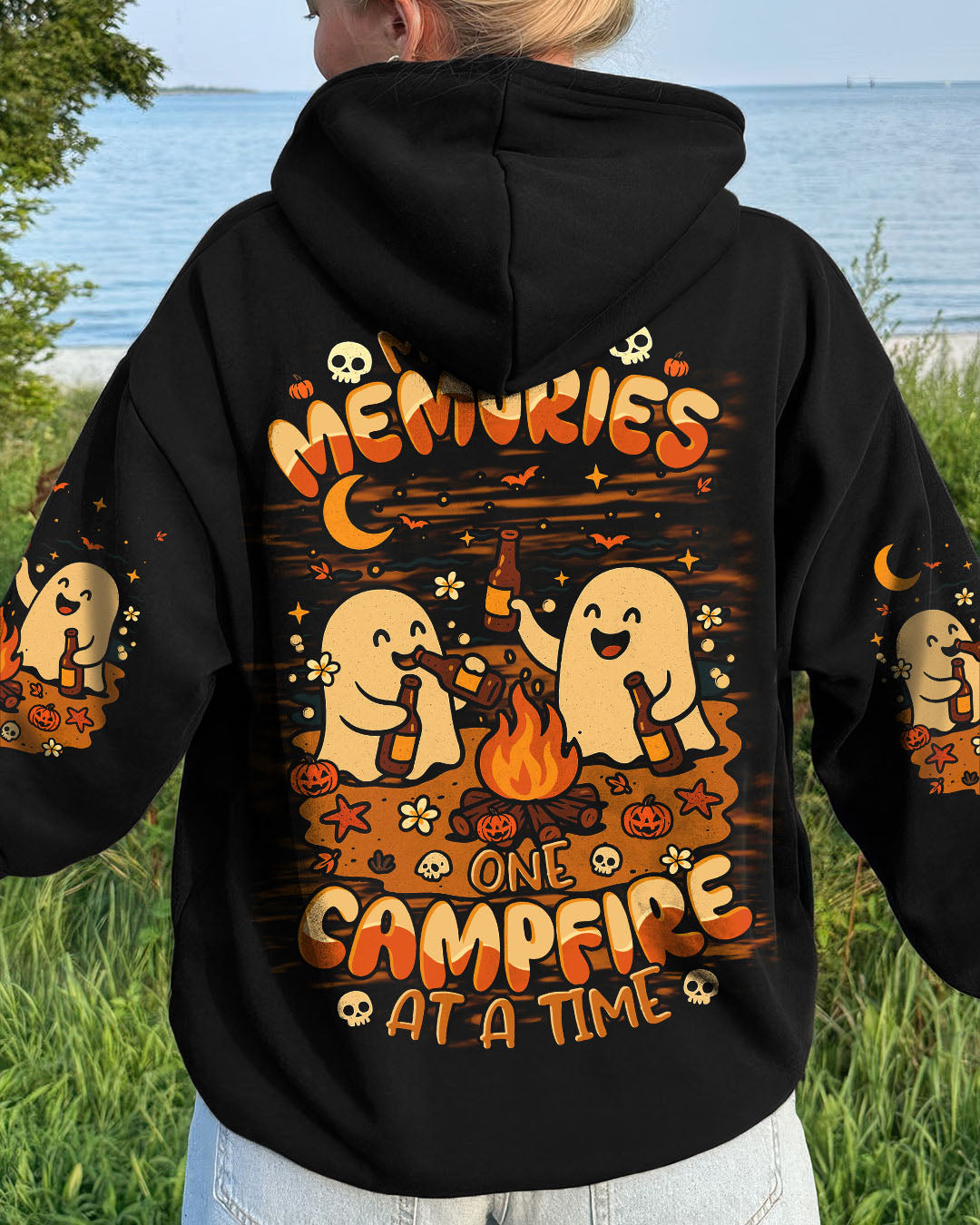 MAKING MEMORIES ONE CAMPFIRE AT A TIME BOO HALLOWEEN ALL OVER PRINT - TLTR2207254