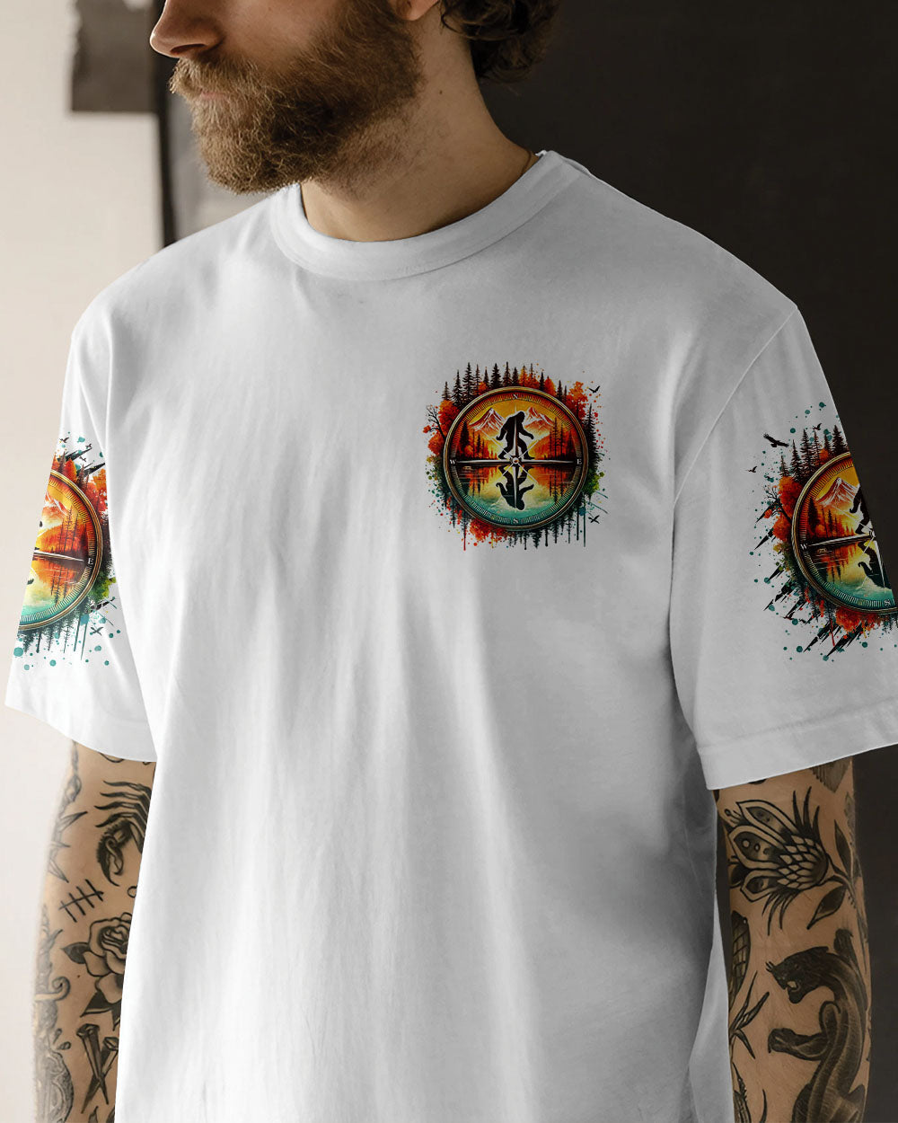 AND INTO THE FOREST I GO BIGFOOT ALL OVER PRINT - TLTR2301252