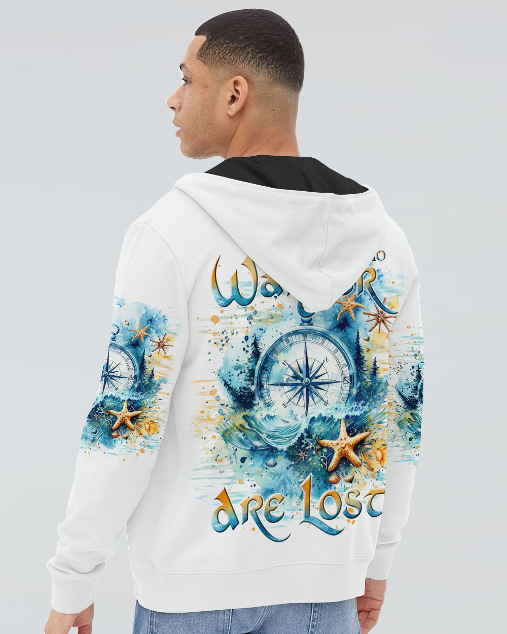 NOT ALL WHO WANDER ARE LOST COMPASS ALL OVER PRINT - TLTR2308242