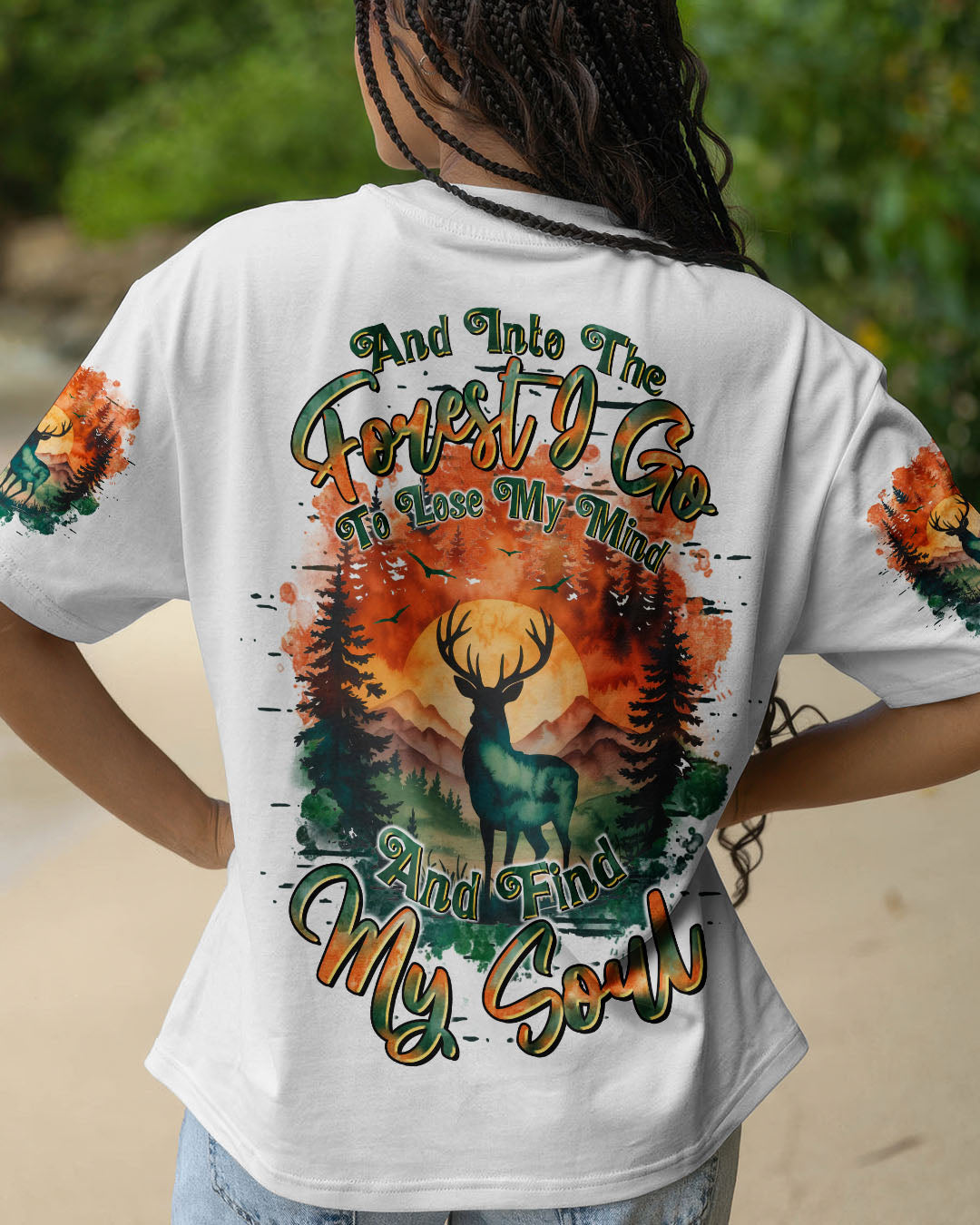 AND INTO THE FOREST I GO DEER ALL OVER PRINT - TLTR2309254