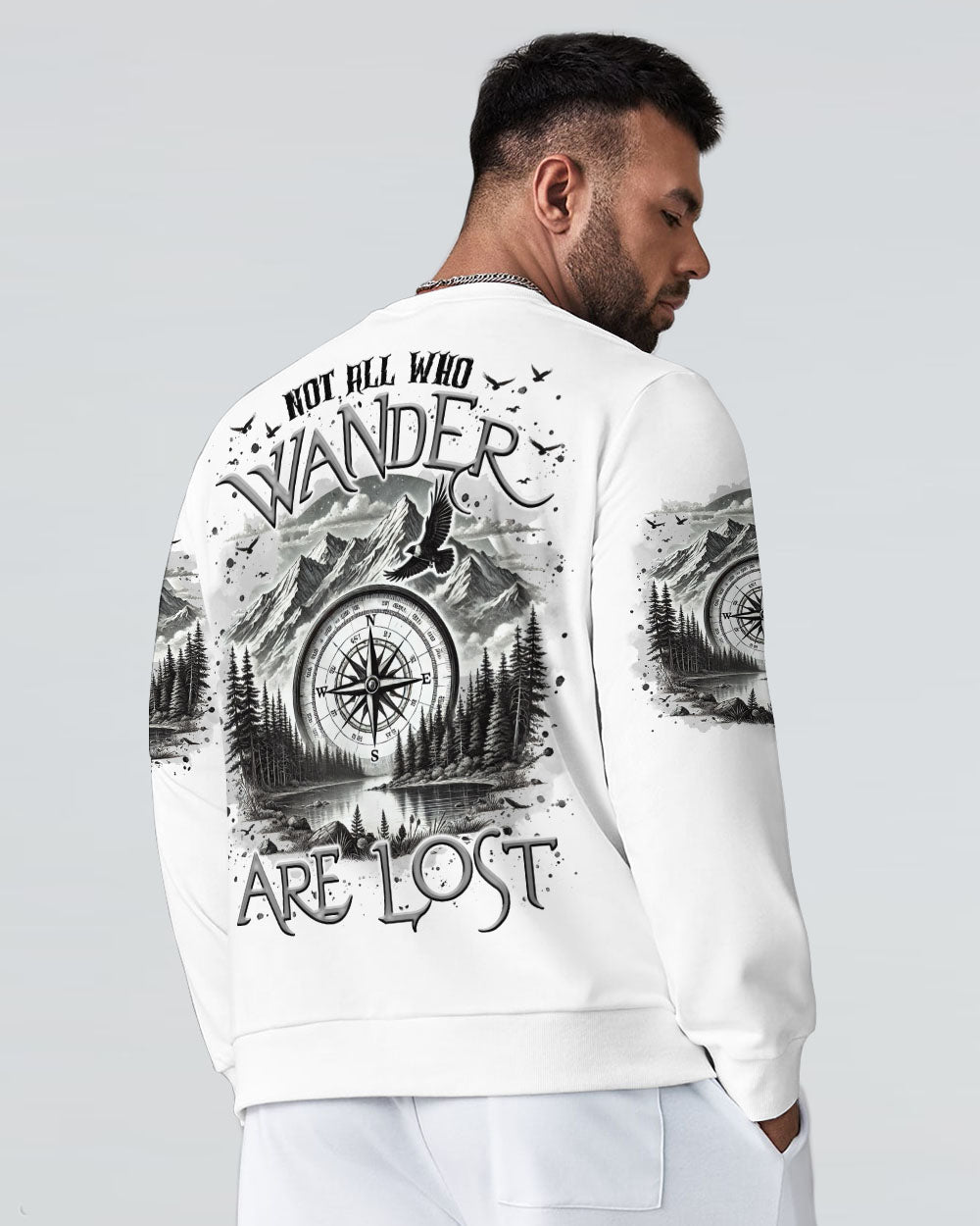 NOT ALL WHO WANDER ARE LOST COMPASS ALL OVER PRINT - TLTR2310242