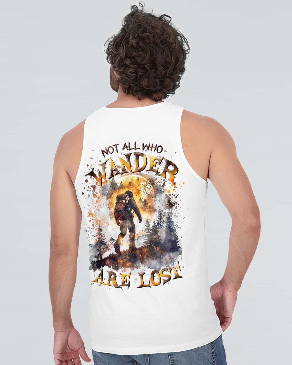 NOT ALL WHO WANDER ARE LOST BIGFOOT COMPASS ALL OVER PRINT - TLTR2409242