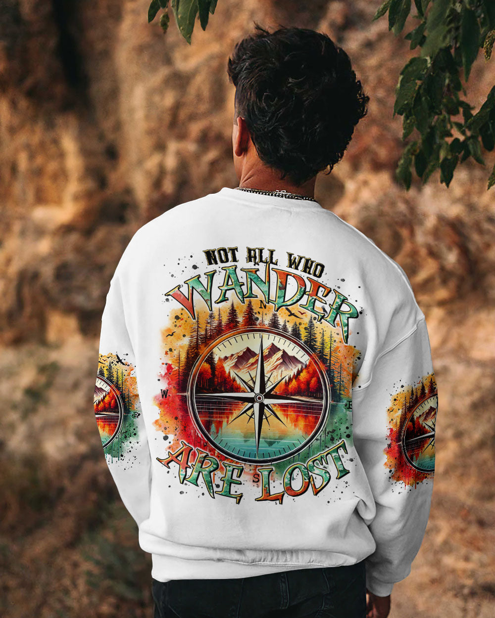 NOT ALL WHO WANDER ARE LOST COMPASS ALL OVER PRINT - TLTR2412241