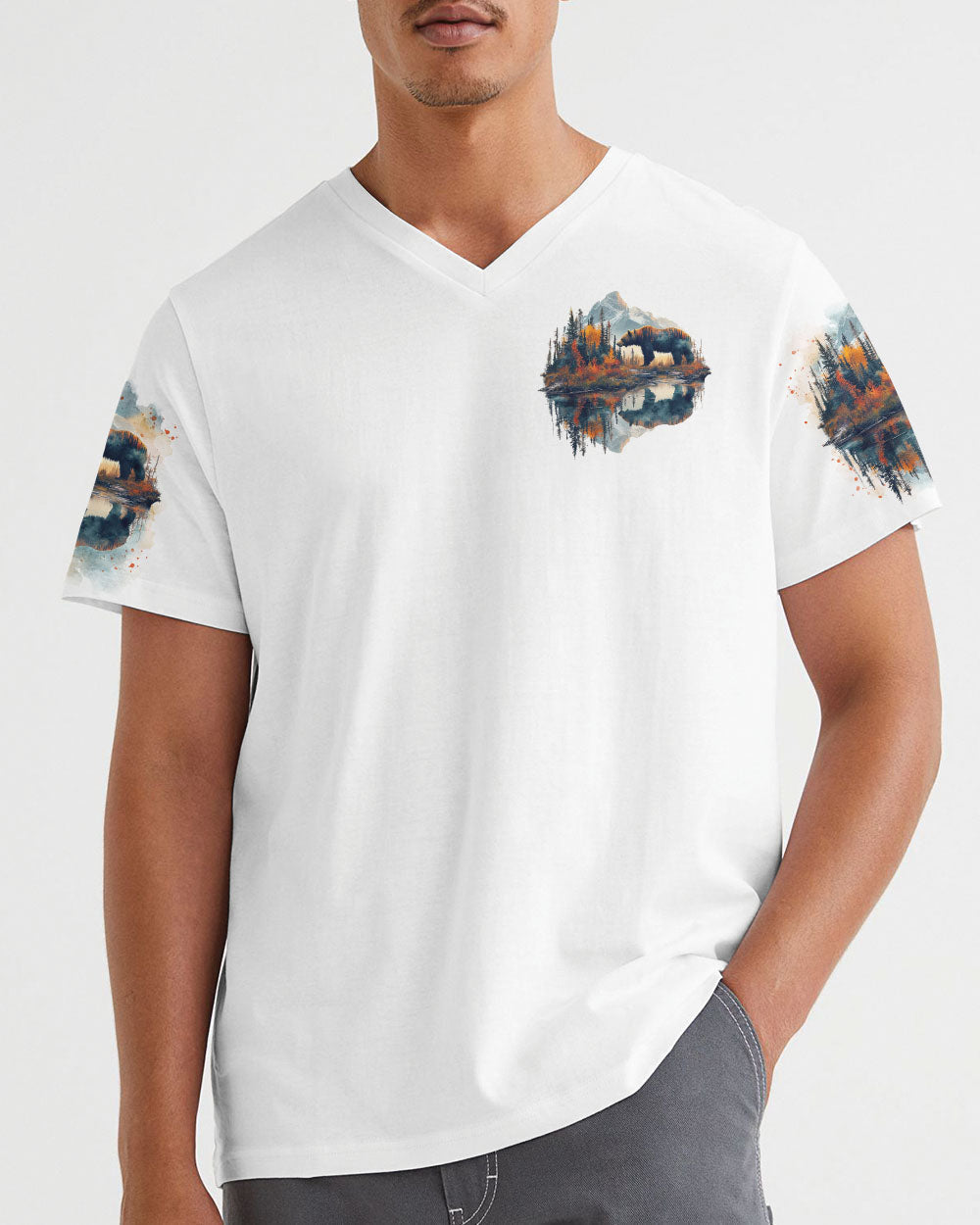 AND INTO THE FOREST I GO BEAR ALL OVER PRINT - TLTR2811242