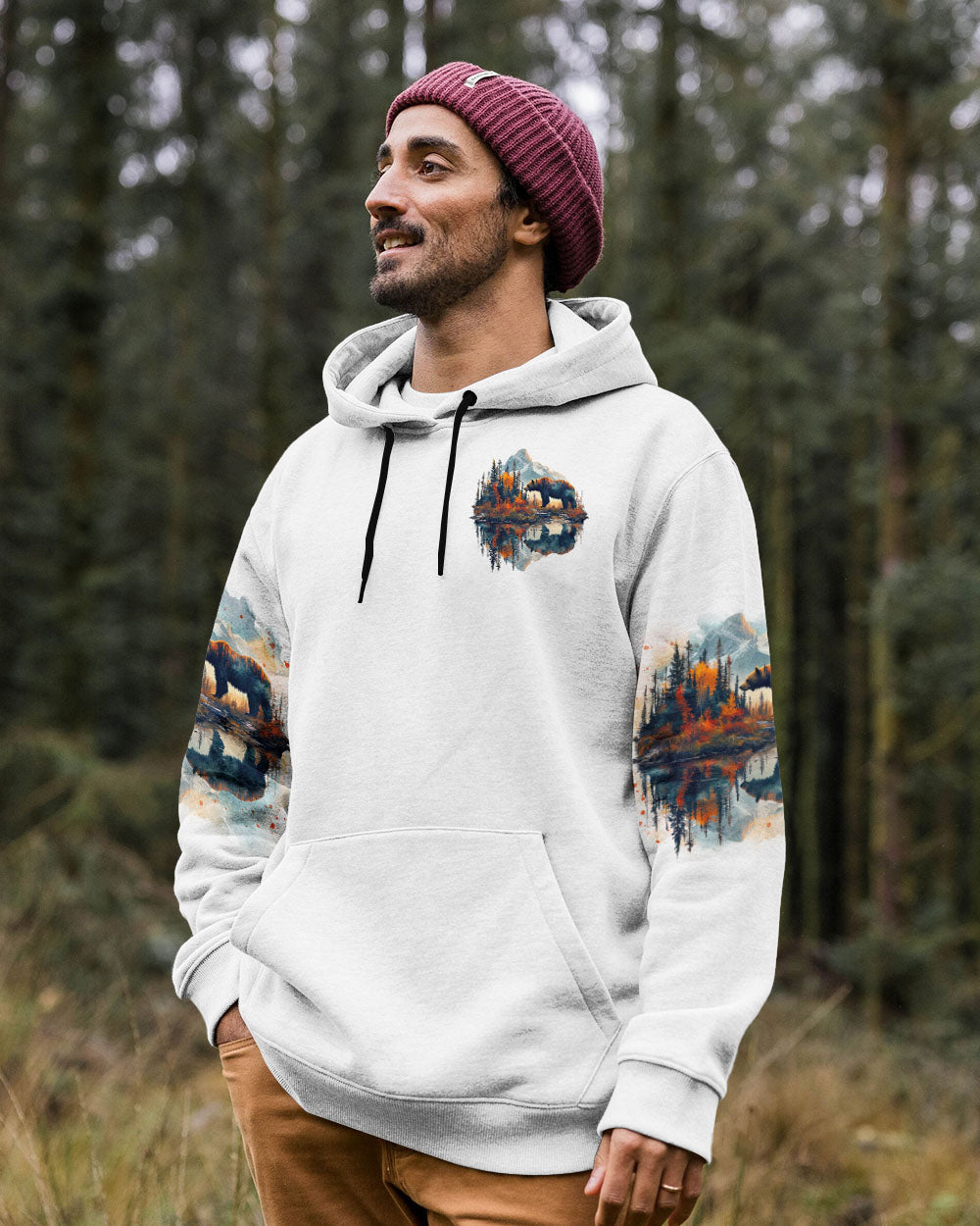 AND INTO THE FOREST I GO BEAR ALL OVER PRINT - TLTR2811242
