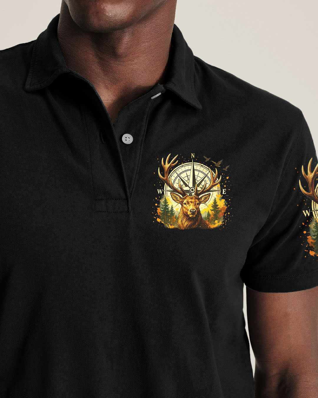 NOT ALL WHO WANDER ARE LOST DEER COMPASS ALL OVER PRINT - TLTR2908251