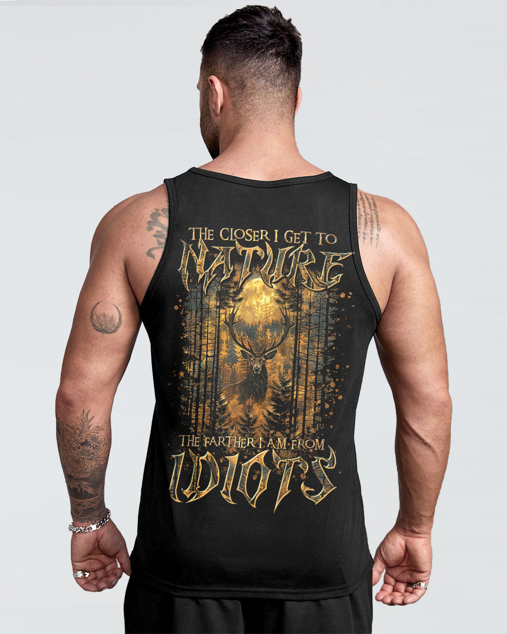 THE CLOSER I GET TO NATURE DEER HUNTING ALL OVER PRINT - TLTR3008244