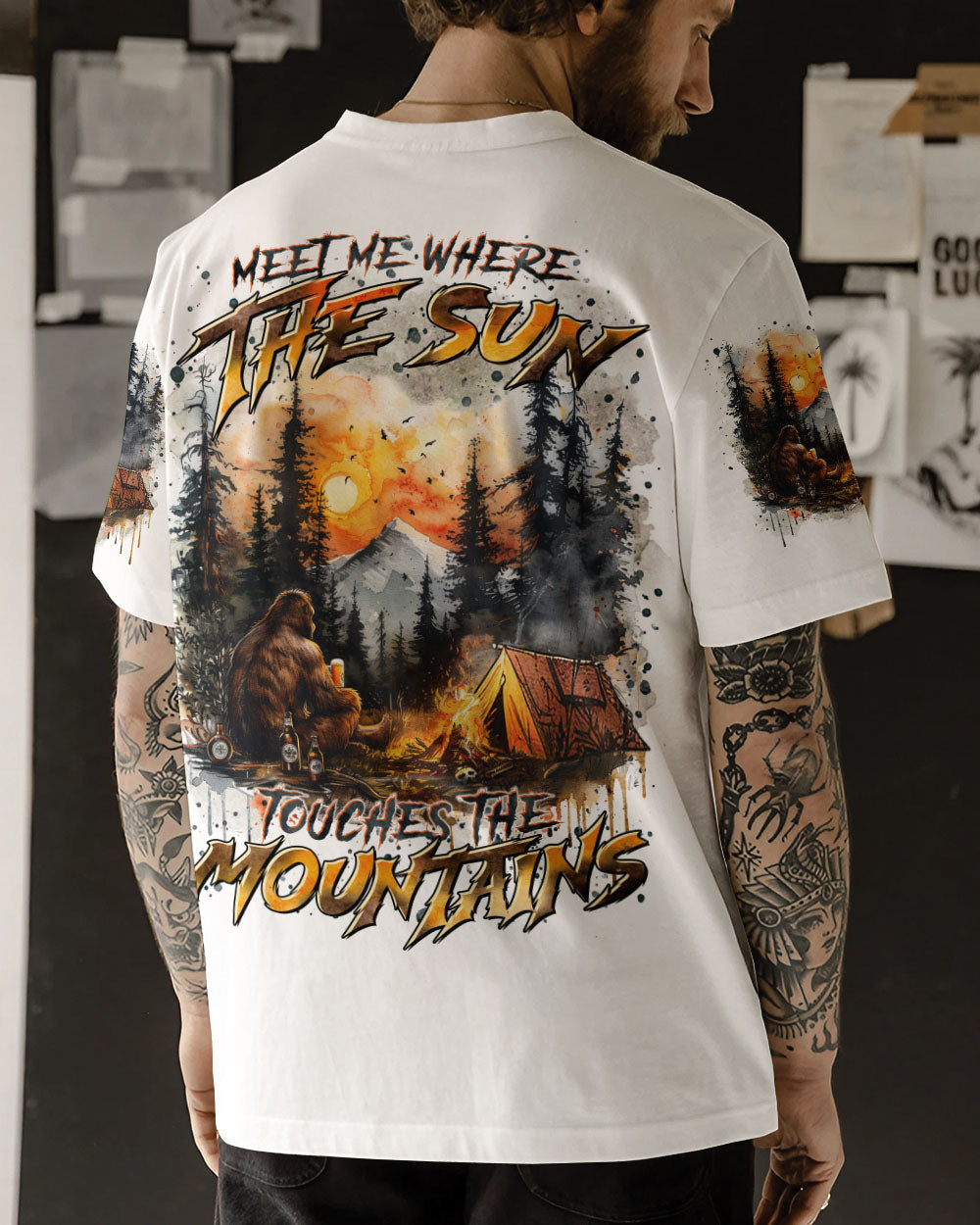 MEET ME WHERE THE SUN TOUCHES THE MOUTAINS BIGFOOT ALL OVER PRINT - TLTR3009242