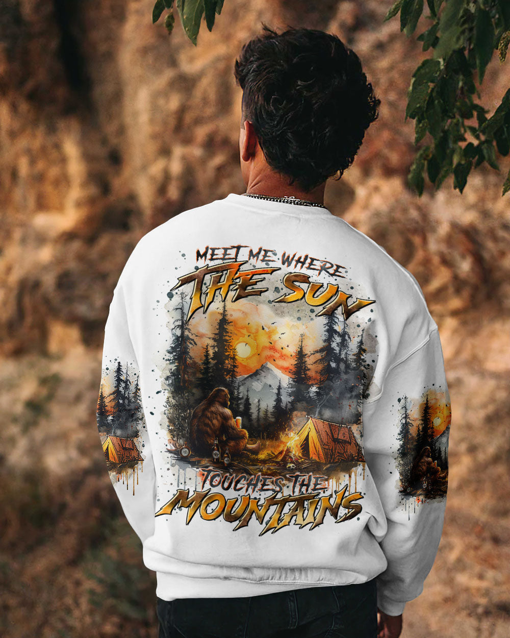 MEET ME WHERE THE SUN TOUCHES THE MOUTAINS BIGFOOT ALL OVER PRINT - TLTR3009242