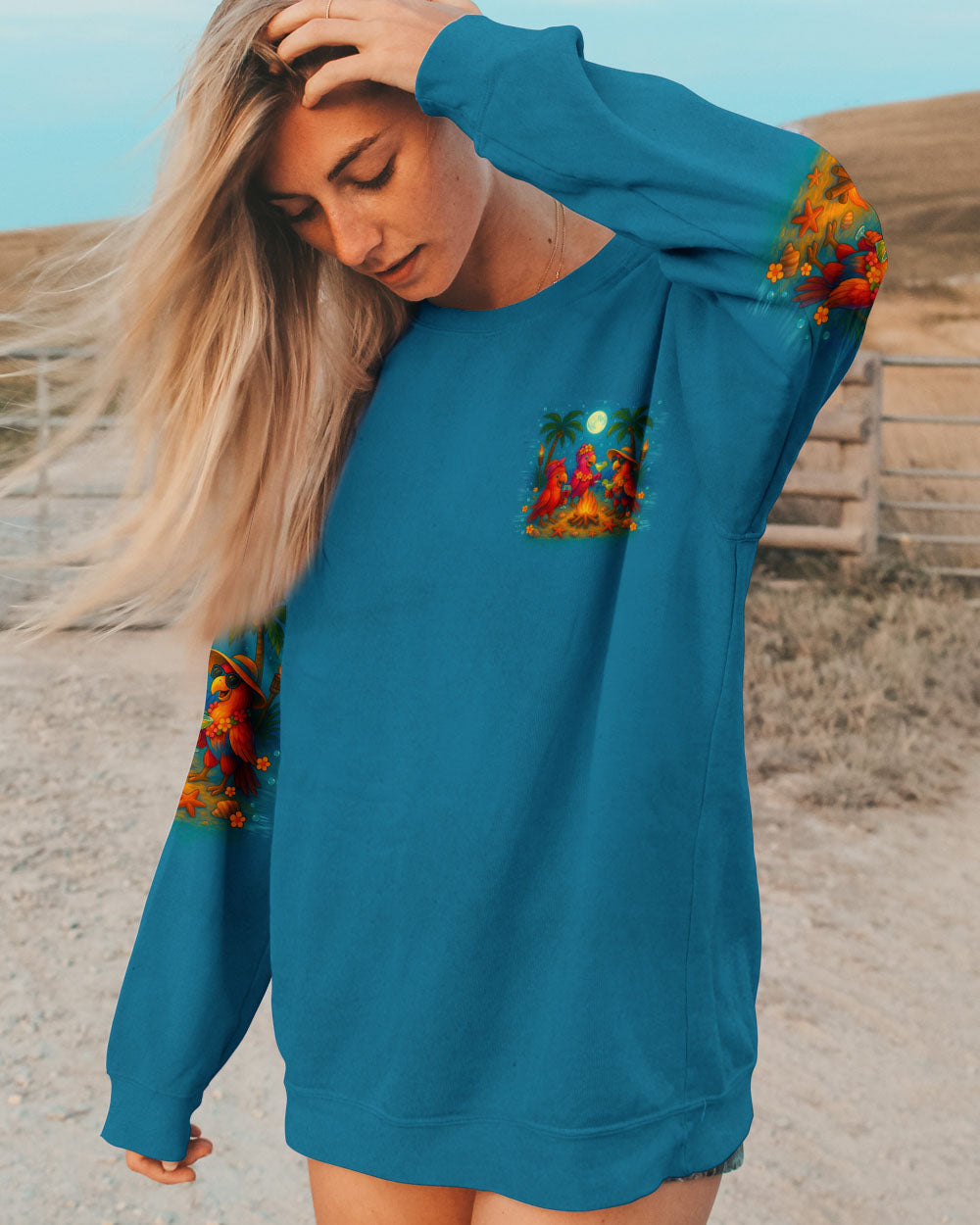 IF I'M DRUNK IT'S MY CAMPING FRIEND'S FAULT PARROT ALL OVER PRINT - TLTR3107253