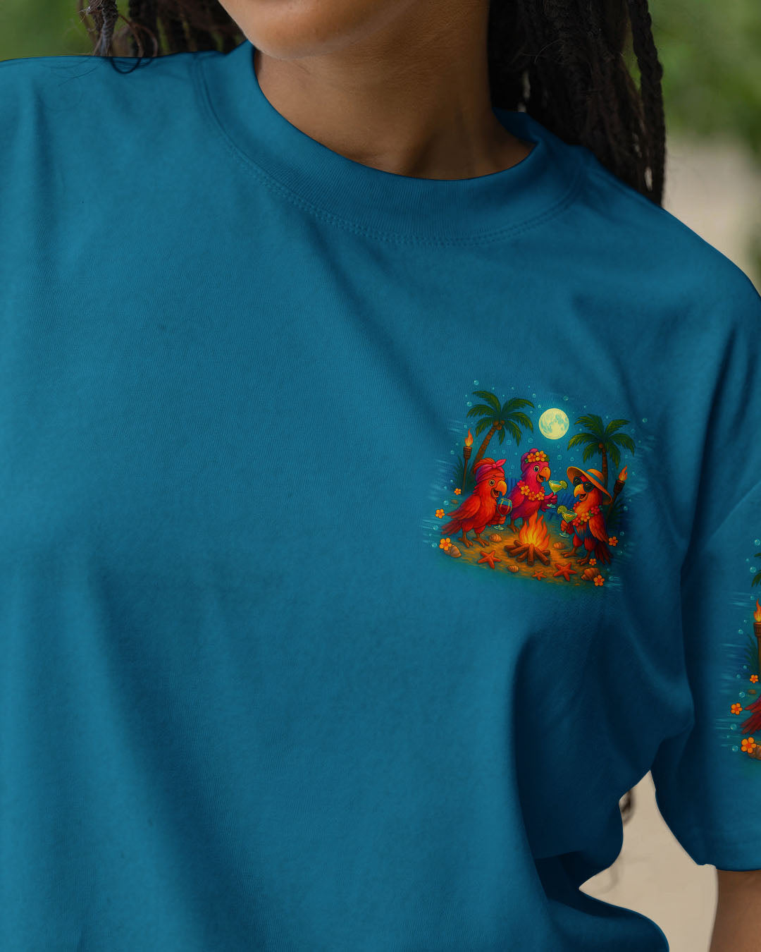 IF I'M DRUNK IT'S MY CAMPING FRIEND'S FAULT PARROT ALL OVER PRINT - TLTR3107253