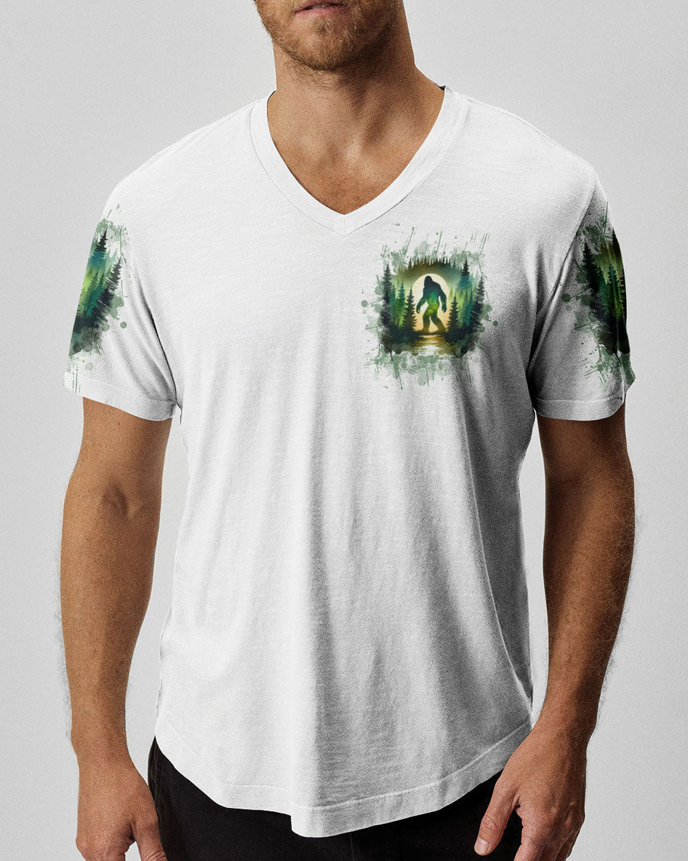 I'M HIDING FROM STUPID PEOPLE BIGFOOT ALL OVER PRINT - TLTW0511243