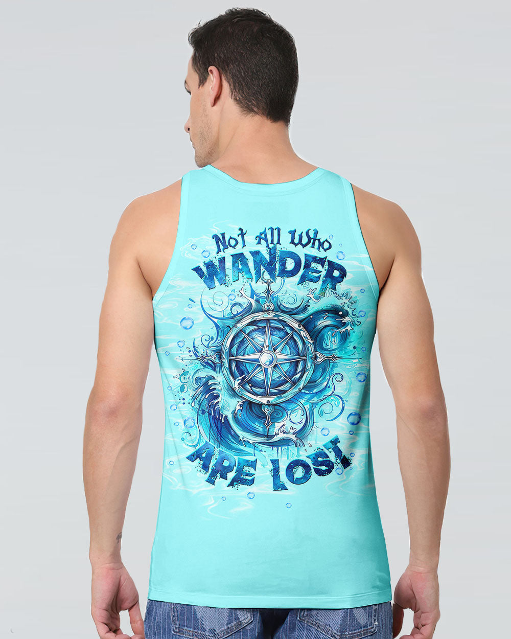 NOT ALL WHO WANDER ARE LOST COMPASS BEACH ALL OVER PRINT - TLTW0603253