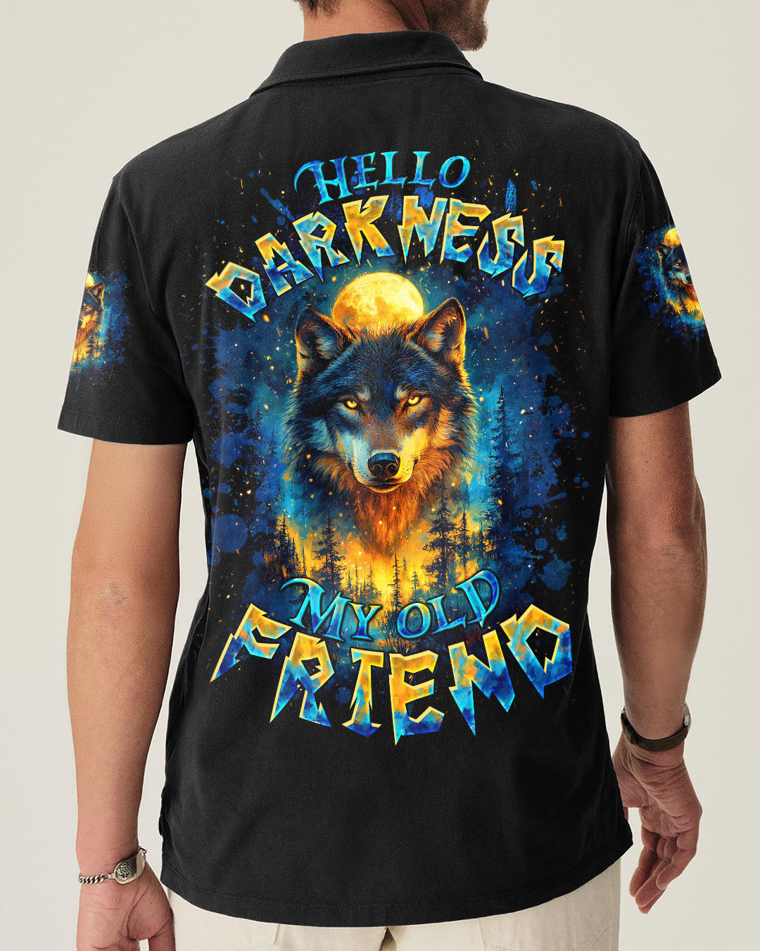 HELLO DARKNESS MY OLD FRIEND WOLF ALL OVER PRINT - TLTW0611251