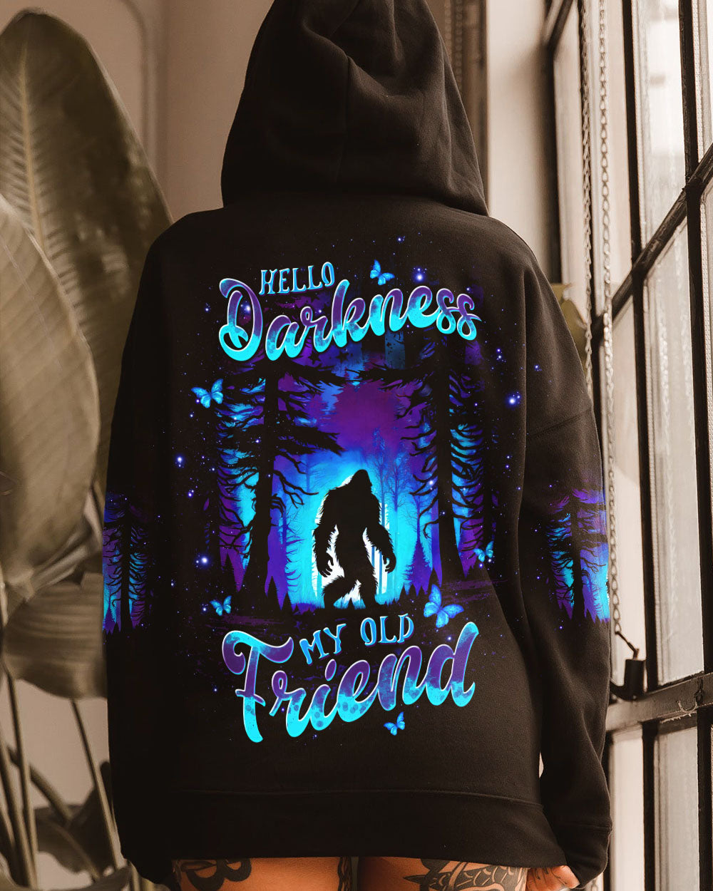 HELLO DARKNESS MY OLD FRIEND BIGFOOT ALL OVER PRINT - TLTW0711254