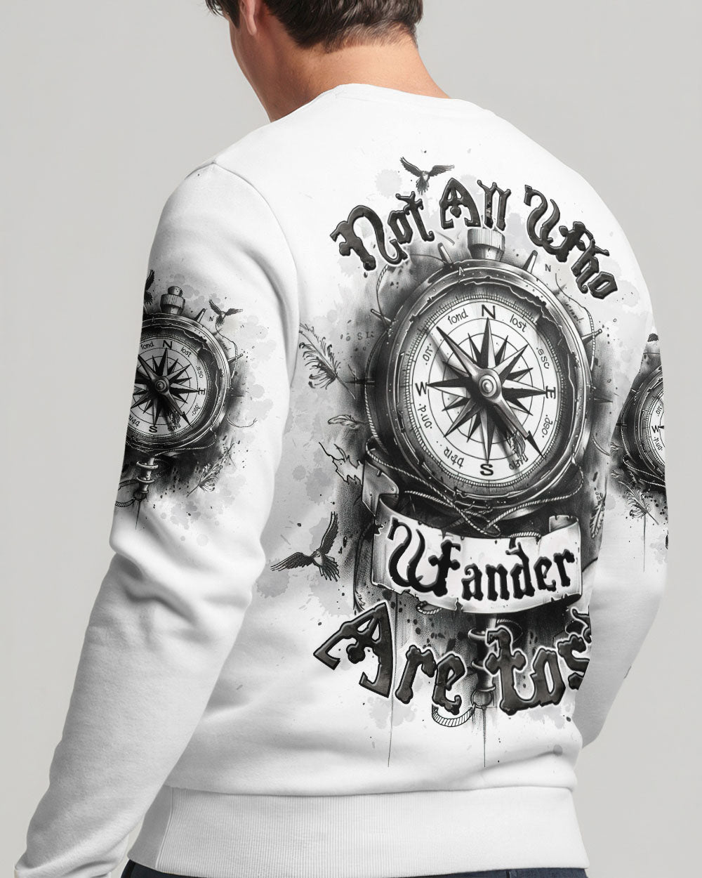 NOT ALL WHO WANDER ARE LOST COMPASS ALL OVER PRINT - TLTW0910252
