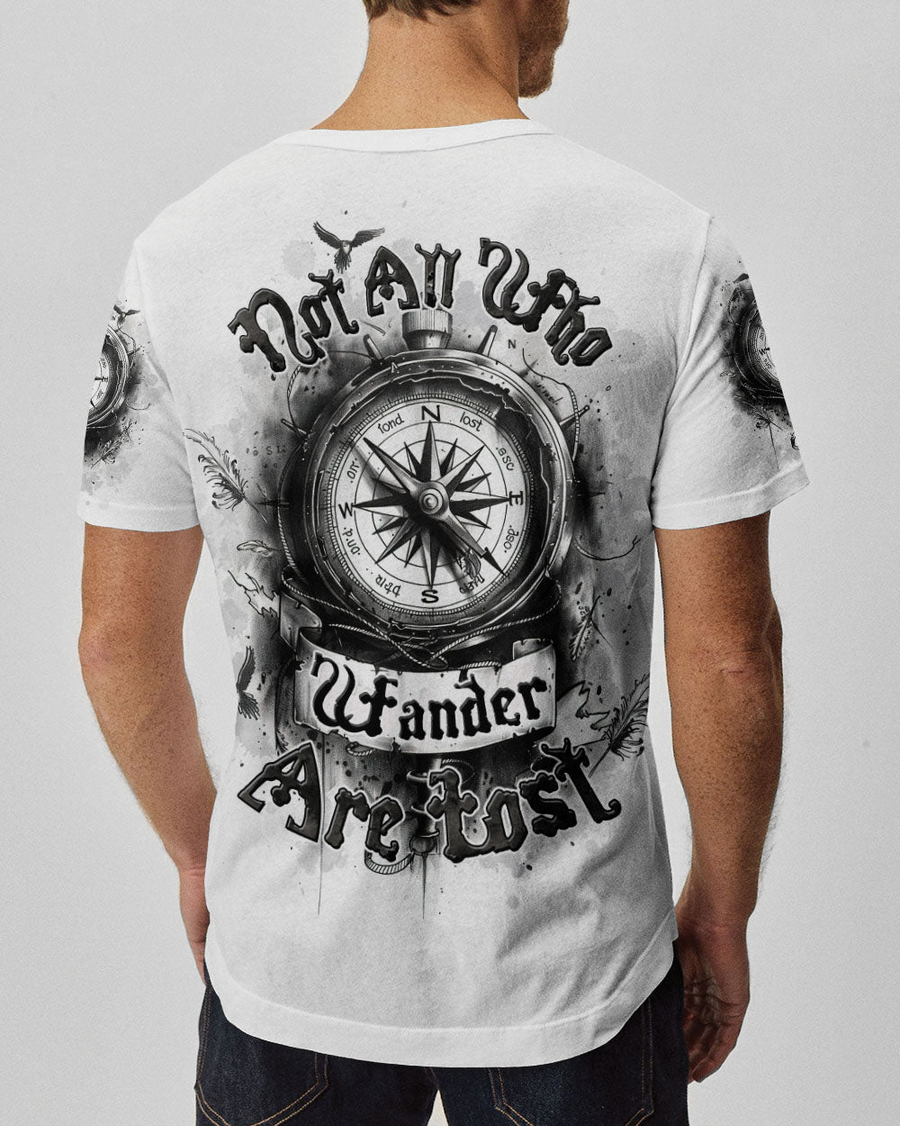 NOT ALL WHO WANDER ARE LOST COMPASS ALL OVER PRINT - TLTW0910252