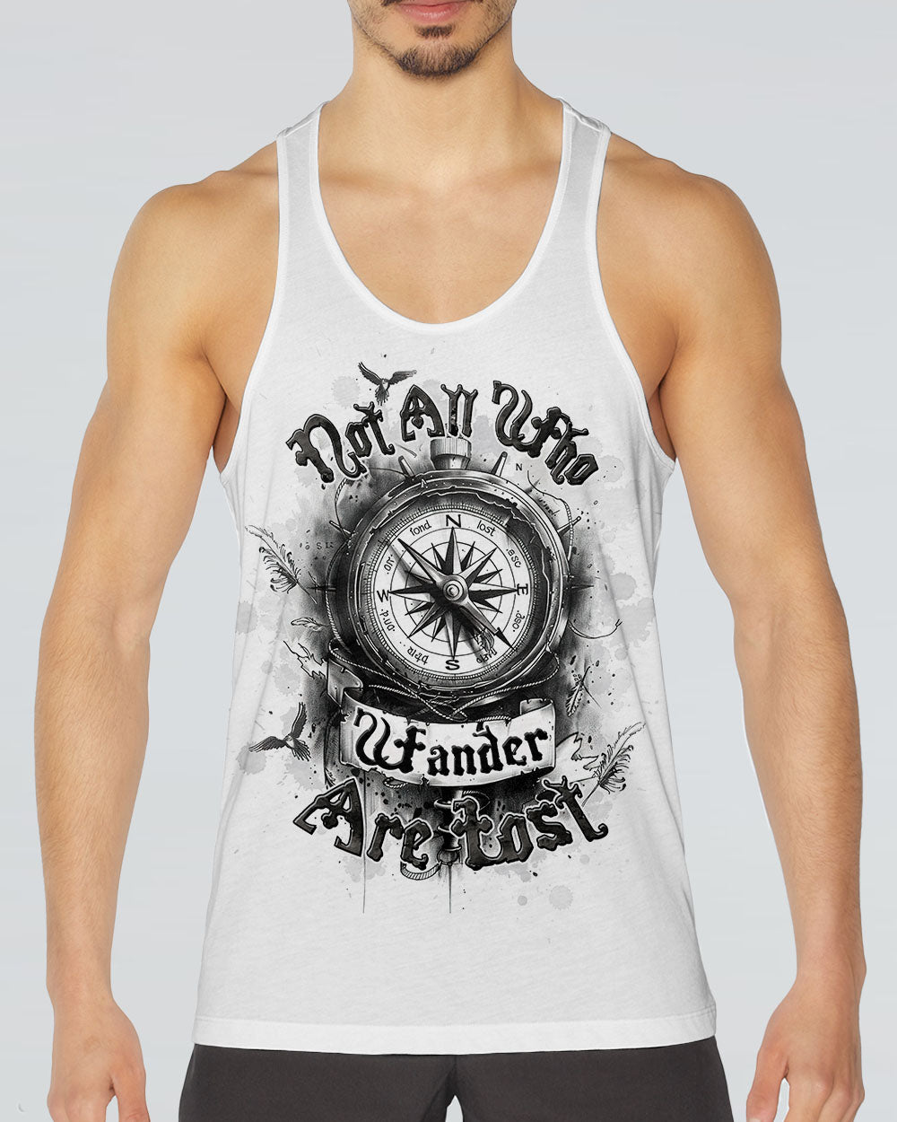 NOT ALL WHO WANDER ARE LOST COMPASS ALL OVER PRINT - TLTW0910252
