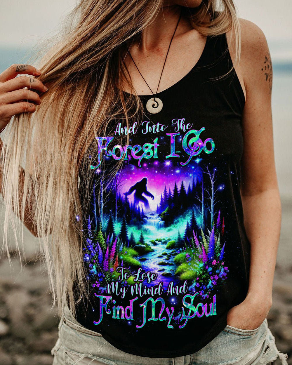 AND INTO THE FOREST I GO BIGFOOT ALL OVER PRINT  - TLTW1003253