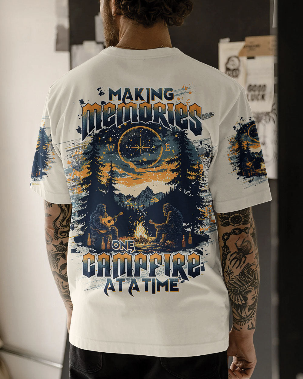 MAKING MEMORIES ONE CAMPFIRE AT A TIME BIGFOOT  ALL OVER PRINT - TLTW1012242