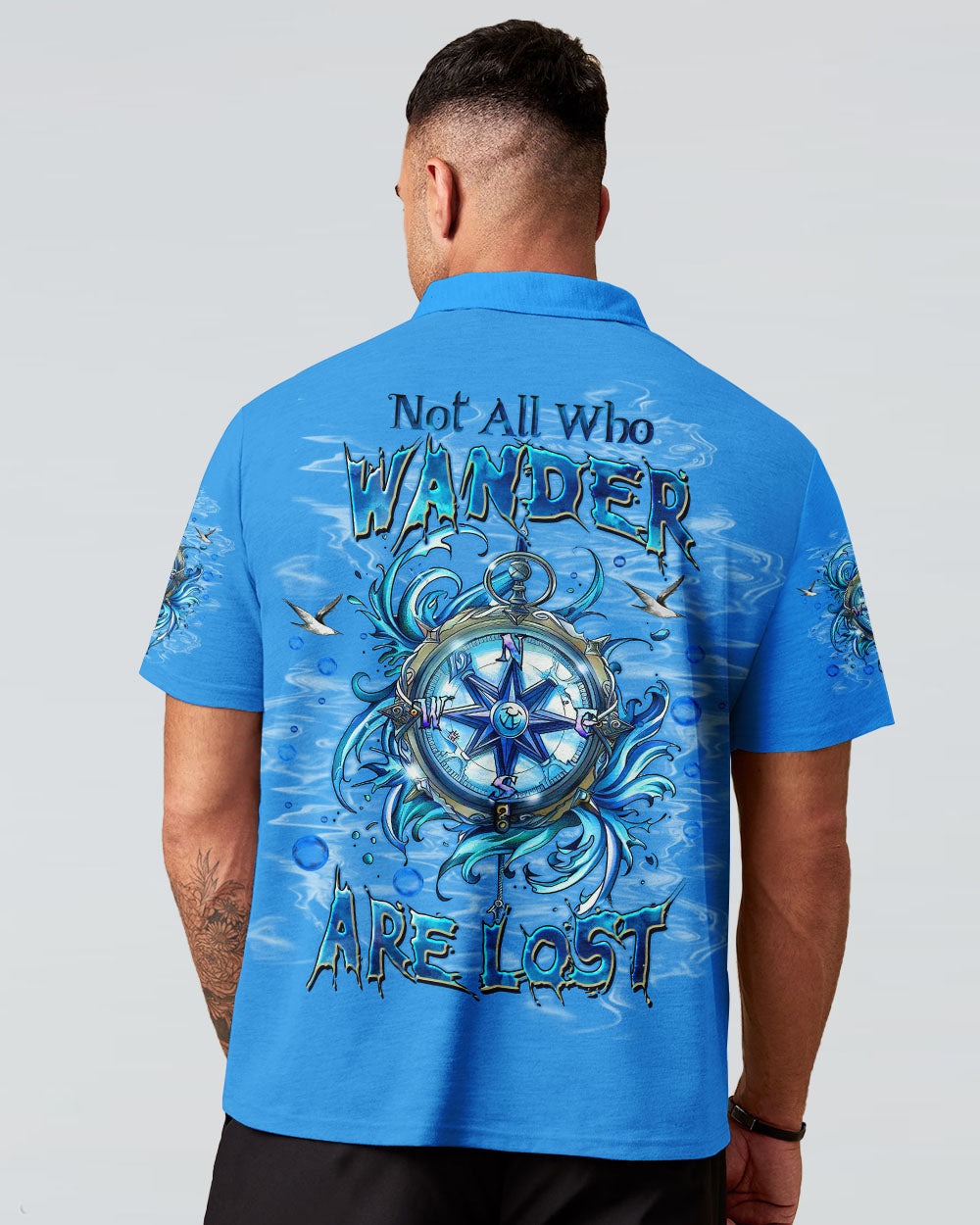 NOT ALL WHO WANDER ARE LOST COMPASS OCEAN ALL OVER PRINT - TLTW1103252