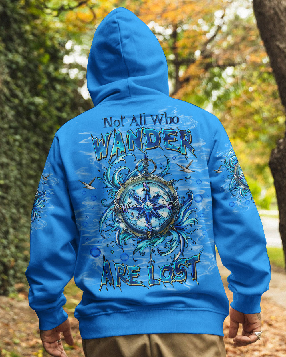 NOT ALL WHO WANDER ARE LOST COMPASS OCEAN ALL OVER PRINT - TLTW1103252