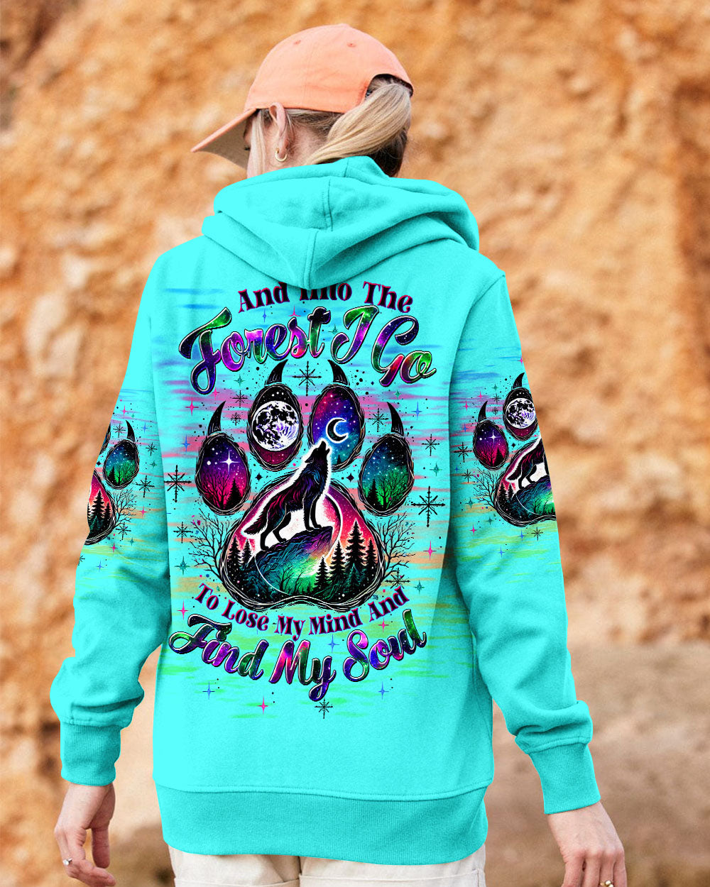 AND INTO THE FOREST I GO WOLF ALL OVER PRINT  - TLTW1104254