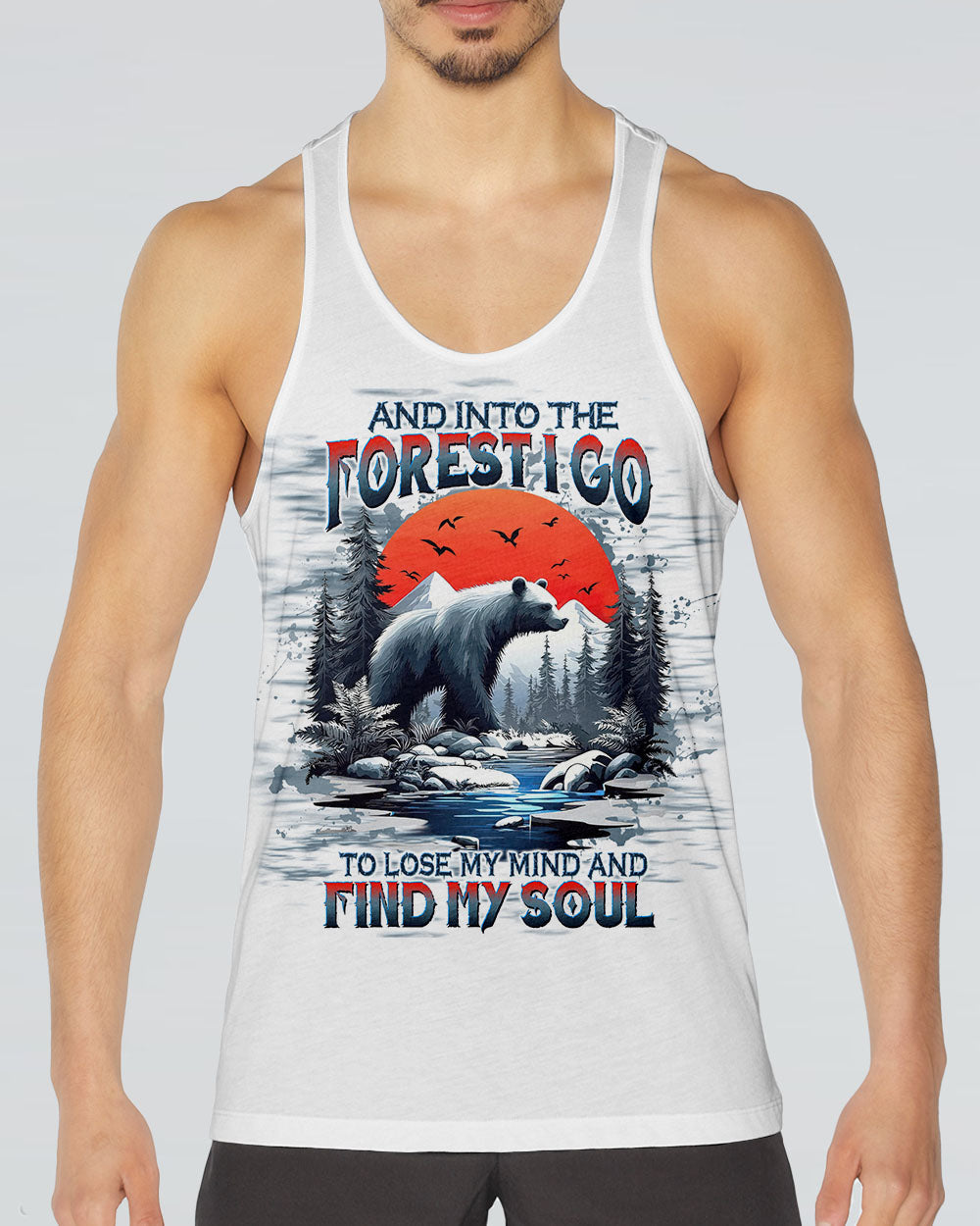 AND INTO THE FOREST I GO BEAR ALL OVER PRINT    - TLTW1112243