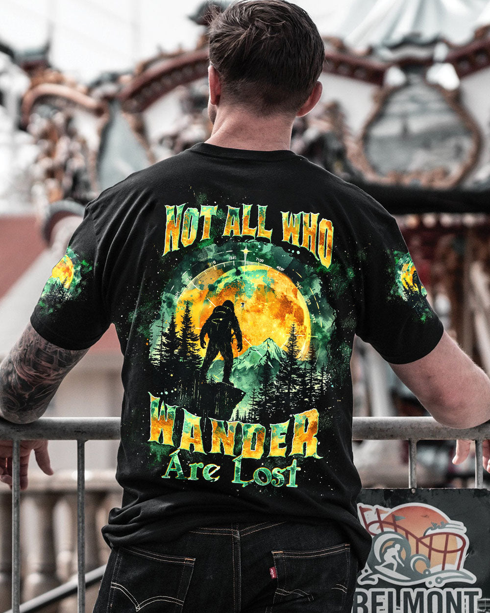 NOT ALL WHO WANDER ARE LOST  BIGFOOT ALL OVER PRINT - TLTW1202252